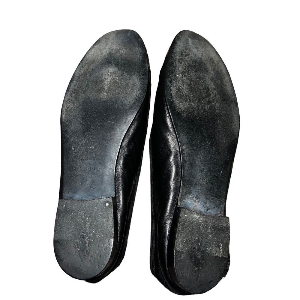 Chanel black leather ballerina flats. Size 38.5 Authentic. Nice. Gorgeous - Picture 8 of 10